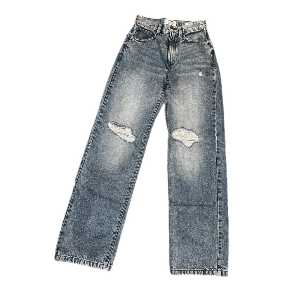 Cotton On Size 2 Loose Straight Distressed Jeans